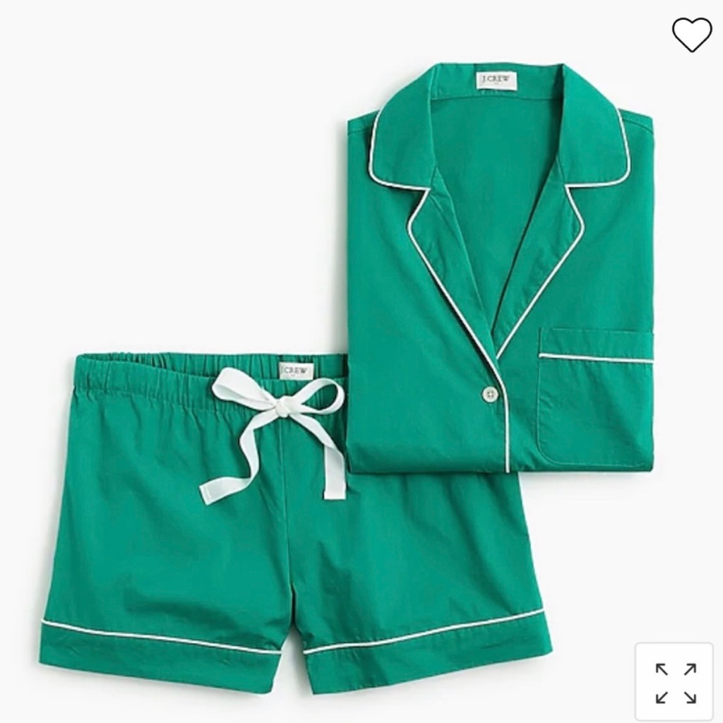 J. Crew Eco Dreamiest Short-Sleeve Pajama Set, Sz S
